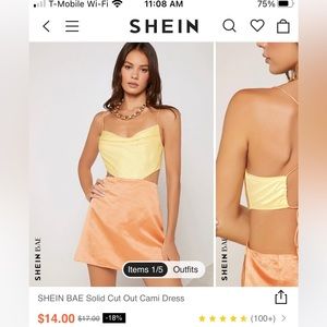 worn only once small cut out dress